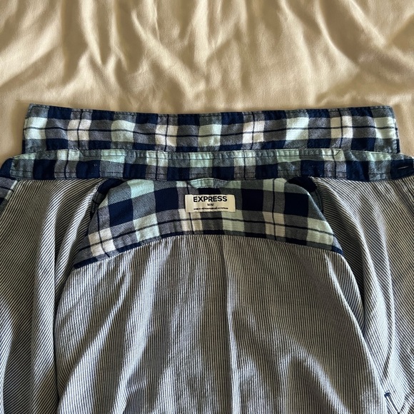 Express light flannel button down. New w/o tags. Mens M - Picture 5 of 6